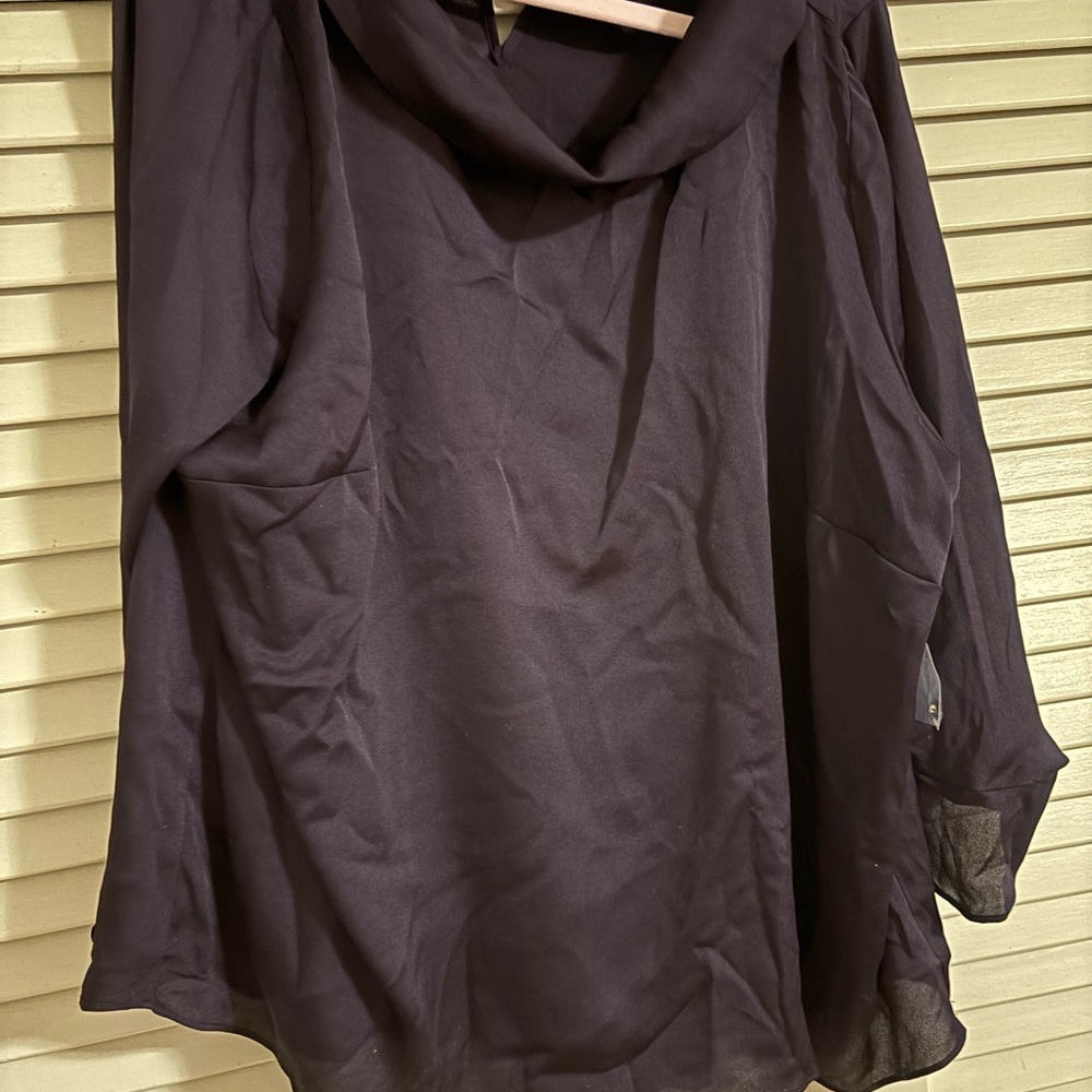 Vince Camuto Deep Purple Plus Size Blouse